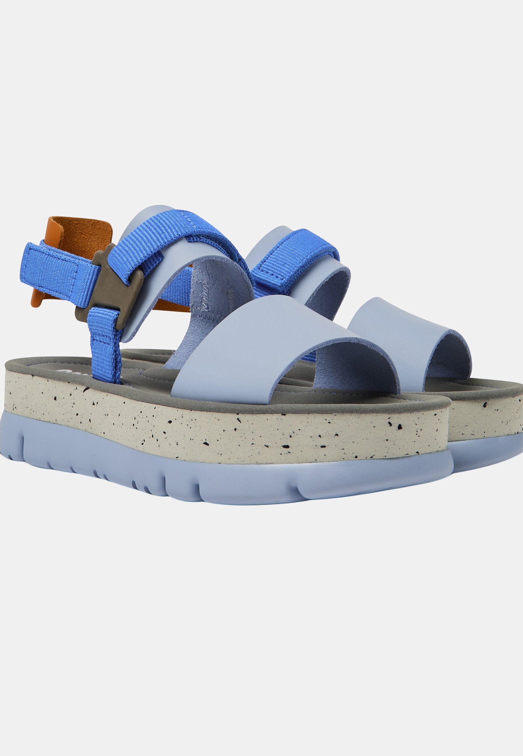 Camper ORUGA UP - Sandalias con plataforma - hellblau orange/azul -  Zalando.es