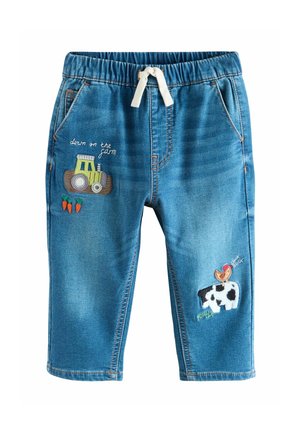 REGULAR FIT - PULL ON  - Jeans Tapered Fit - dark blue character farm