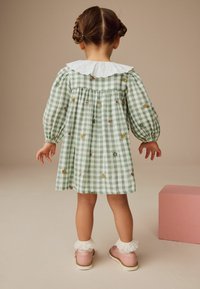 Next REGULAR FIT  EMBROIDERED COLLAR - Freizeitkleid - green check
