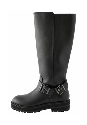 Next WIDE FIT - Platåstövlar - mottled black