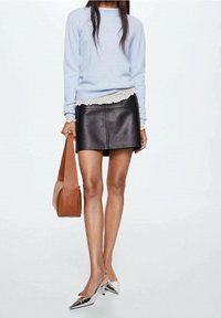 Mango Strickpullover - light blue