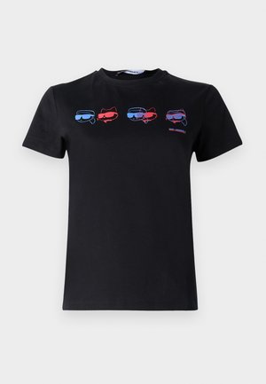 KARL LAGERFELD IKON REGULAR - Print T-shirt - black