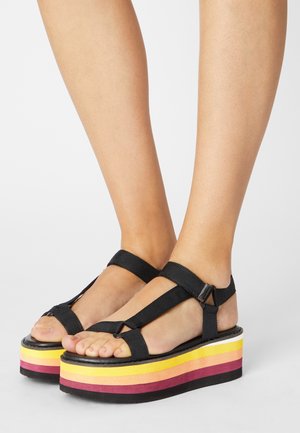 Even&Odd, Sandales à plateforme - black
