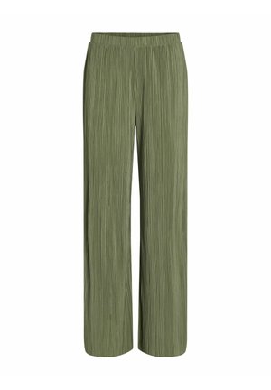 VILA MIT WEITEM BEIN - Stoffhose - oil green