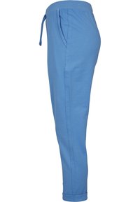 Urban Classics LADIES OPEN EDGE TERRY TURN UP PANTS - Tréningruha alsók - horizonblue