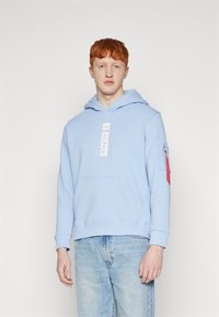 Alpha Industries HOODIE - Mikina s kapucňou - light blue
