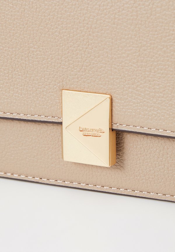 DECO PEBBLED MINI FLAP CHAIN - Cross body bag - timeless taupe3