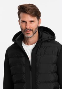 Ombre QUILTED WITH HOOD  - Giacca invernale - black