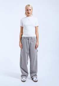 Dr.Denim WORKER - Trousers - light grey cord
