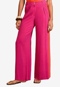 Love & Roses - REGULAR FIT - SIDE STRIPE   - Trousers - pink Thumbnail Image 1