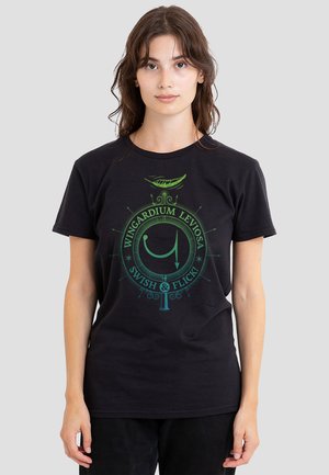 Cotton Soul, HARRY POTTER WINGARDIUM LEVIOSA - T-Shirt print - black