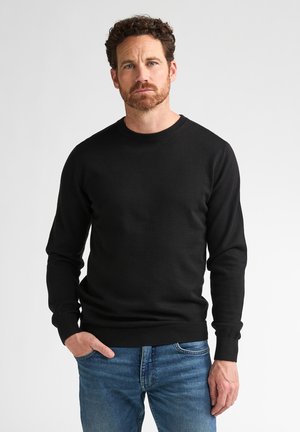 Petrol Industries, FINE-KNIT JUMPER STEAMBOAT - Pullover - black
