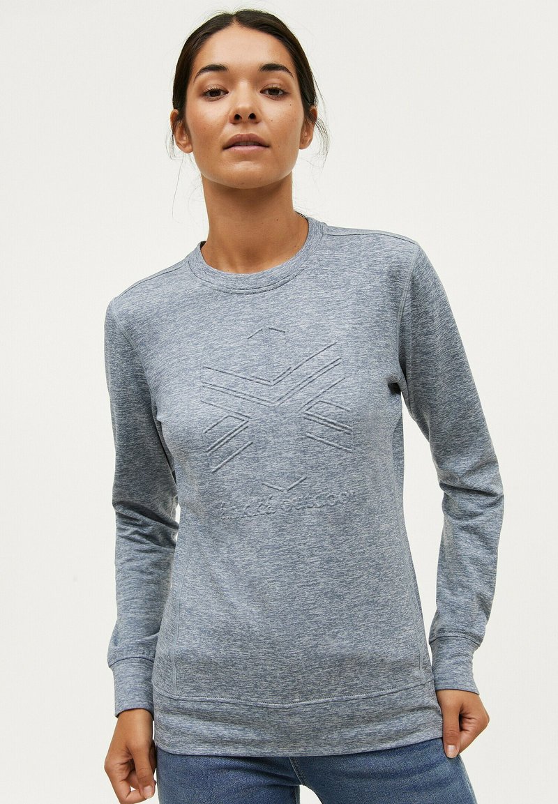 Áhkká FUNKTION - Langærmet T-shirt - graublau