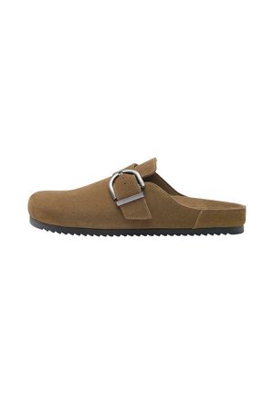 WITH BUCKLE - Clogs - brown