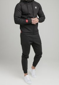 SIKSILK Sudadera con cremallera - black