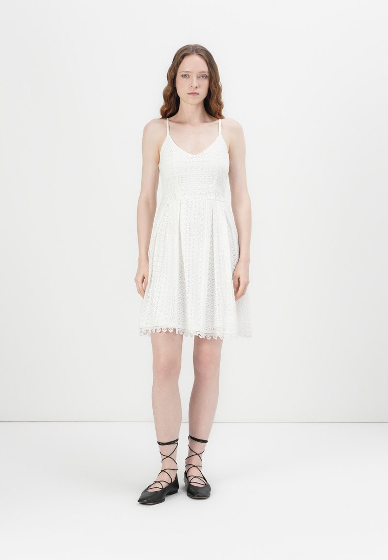 ONLY - ONLHELENA SHORT DRESS - Kasdienė suknelė - cloud dancer, Padidinti