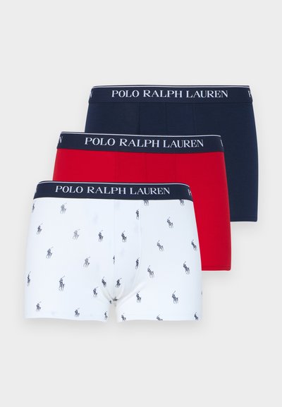 Polo Ralph Lauren TRUNK 3 PACK - Bokserbriefs - 3pk wht aop/rl red/cruise navy