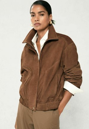 REGULAR FIT - KIARA - Leren jas - tan