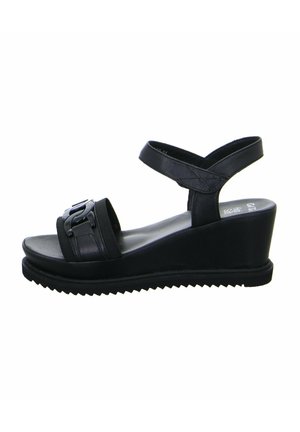 ara PARMA - Wedge sandals - schwarz