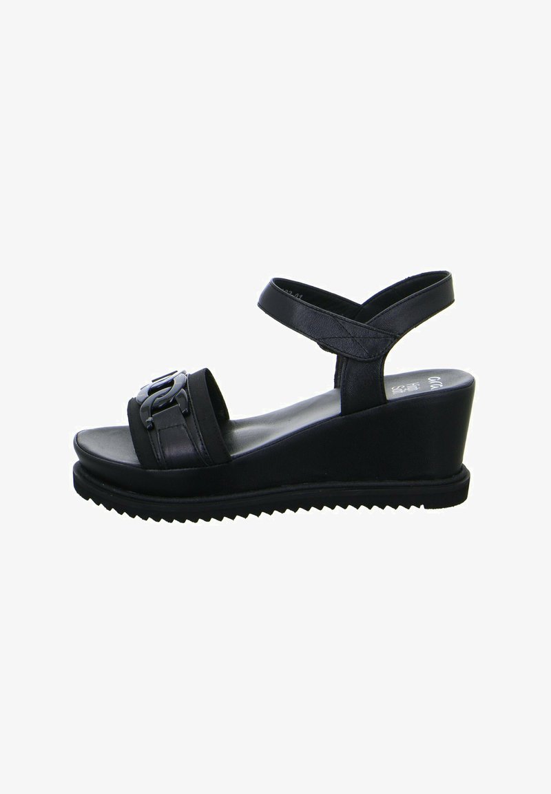 ara PARMA - Wedge sandals - schwarz