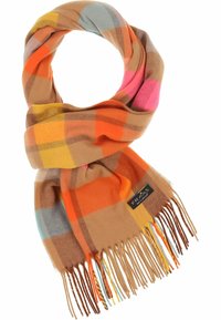 FRAAS CHECKED CASHMINK - MADE IN GERMANY - Sjal / Tørklæder - camel