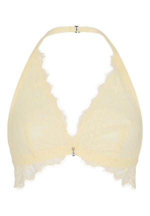 Hunkemöller, HUNKEMÖLLER HALTER LONGLINE BRA PRINA - Triangel BH - yellow