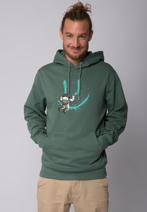 GRAFFITI ASTRONAUT - Sweat à capuche - green bay