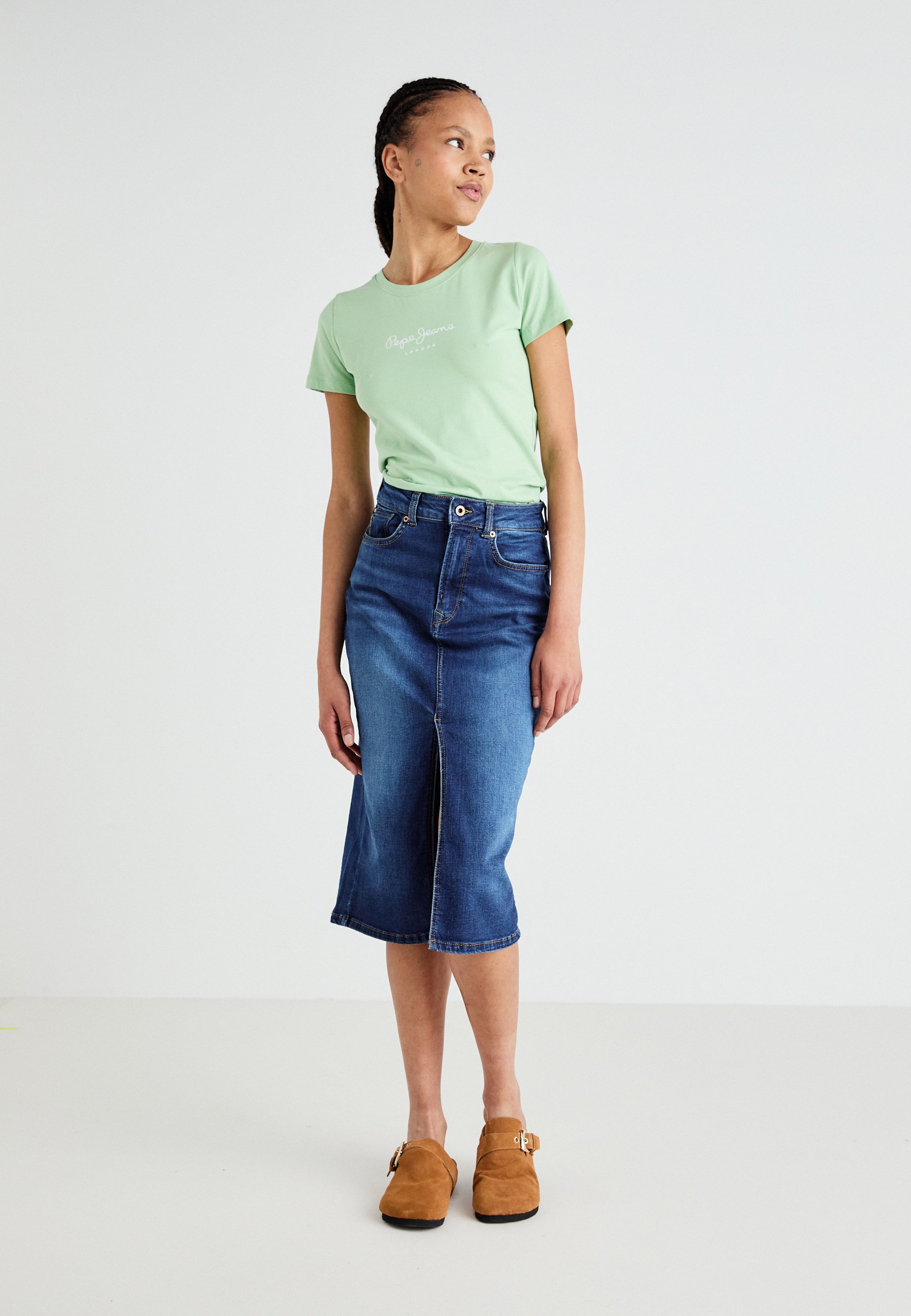売れ筋商品|||ペペジーンズ Tシャツ レディース トップス VIRGINIA - Print T-shirt - fresh green 楽天市場】ペペジーンズ（Tシャツ・カットソー｜トップス