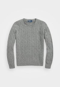 THE ICONIC CABLE-KNIT CASHMERE SWEATER UNISEX - Pullover - fawn grey heather