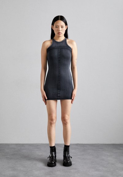 ECKHAUS LATTA LAPPED DRESS - Φόρεμα από ζέρσεϊ - charcoal