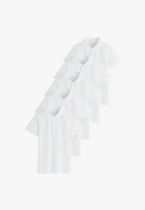 Next, REGULAR FIT - SCHOOL SHORT SLEEVE SHIRTS 5 PACK - Poloshirts - white
