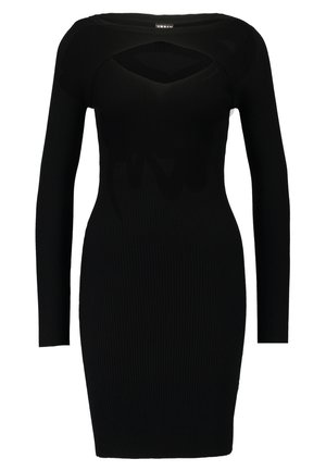 Urban Classics CUT OUT - Egyenes szabású ruha - black