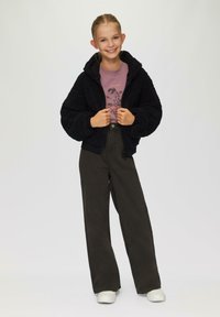 s.Oliver MET CAPUCHON EN VOERING - Übergangsjacke - schwarz