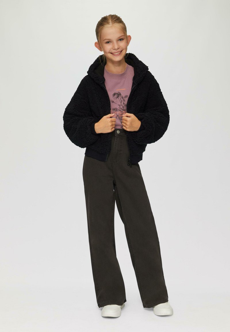 s.Oliver MET CAPUCHON EN VOERING - Übergangsjacke - schwarz