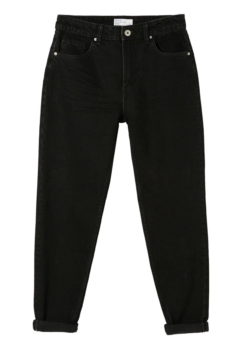 Bershka Jeans Tapered Fit zwart Bershka Jeans Tapered Fit zwart
