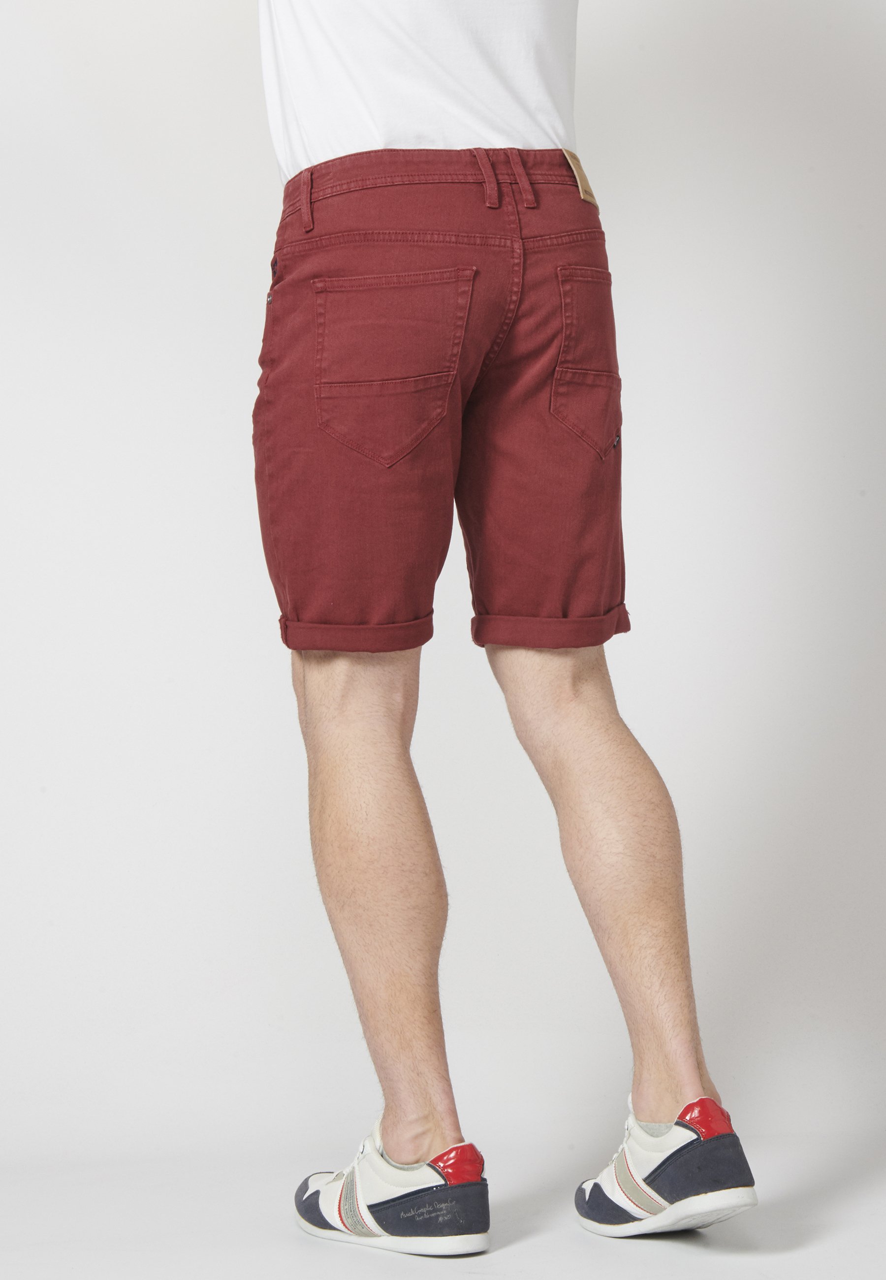 Koroshi Shorts vaqueros - granate/rojo oscuro - Zalando.es