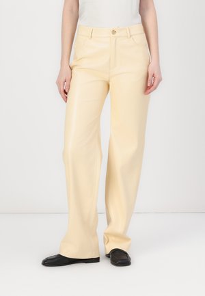 Trousers - open beige