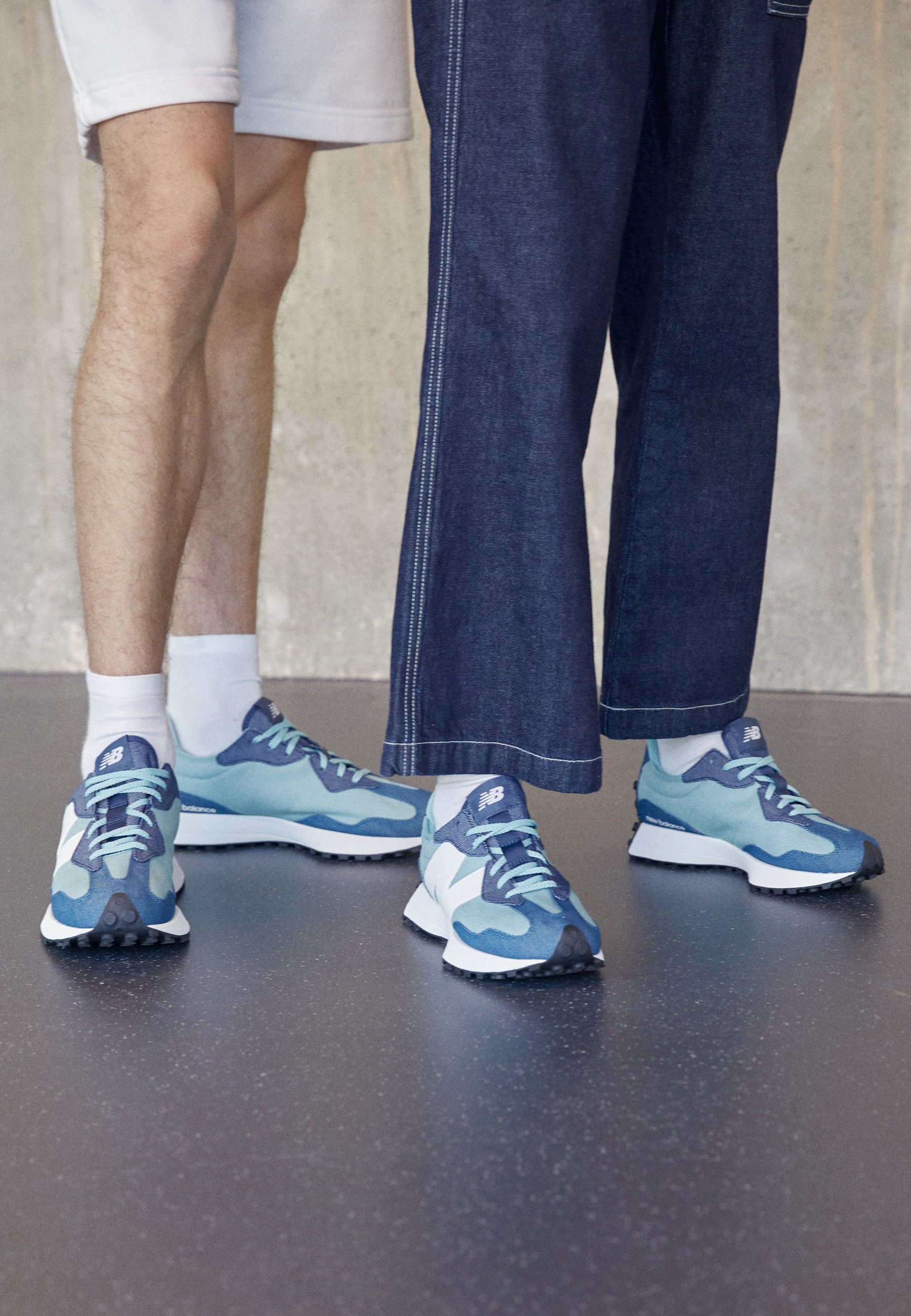 new balance 327 azul