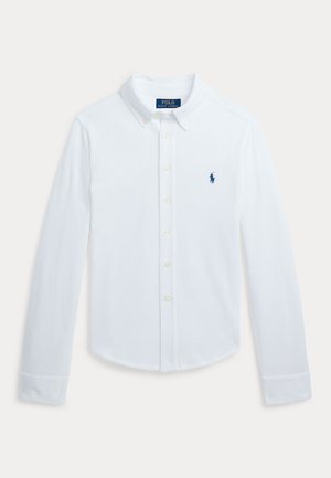 Polo Ralph Lauren, FEATHERWEIGHT COTTON MESH SHIRT 7-14Y - Vapaa-ajan kauluspaita - white