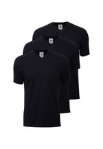 Dovre 3-PACK V-NECK - Unterhemd/-shirt - black/schwarz - Zalando.de