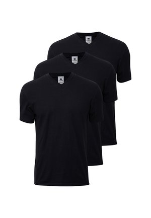 3-PACK V-NECK - Undertrøye - black