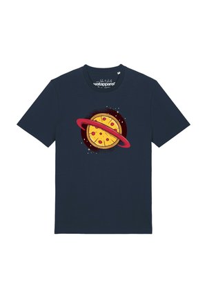 watapparel, PIZZA PLANET - T-Shirt print - french navy