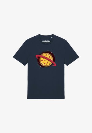 watapparel, PIZZA PLANET - T-Shirt print - french navy