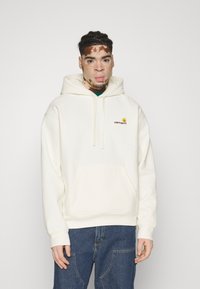 Carhartt WIP HOODED AMERICAN SCRIPT - Felpa con cappuccio - wax