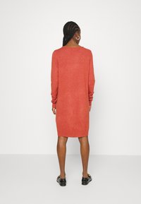 VILA VIRIL DRESS - Džemperkleita - burnt henna