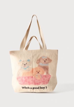 Carne Bollente, THREE IN THE PINK UNISEX - Cabas - beige