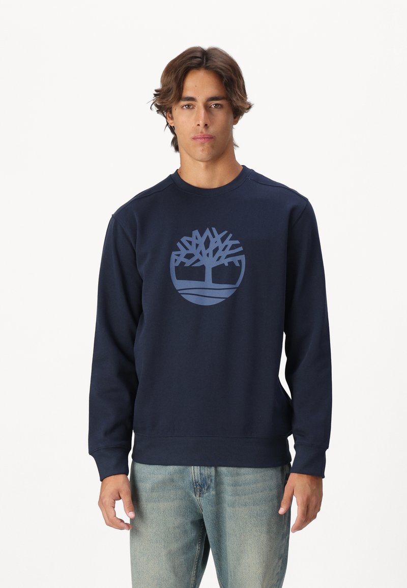Timberland TREE LOGO CREW NECK  - Felpa - dark sapphire