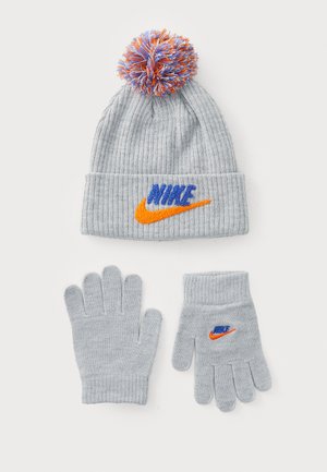 CLUB PEAK BEANIE UNISEX SET - Guanti - light smoke gray heather