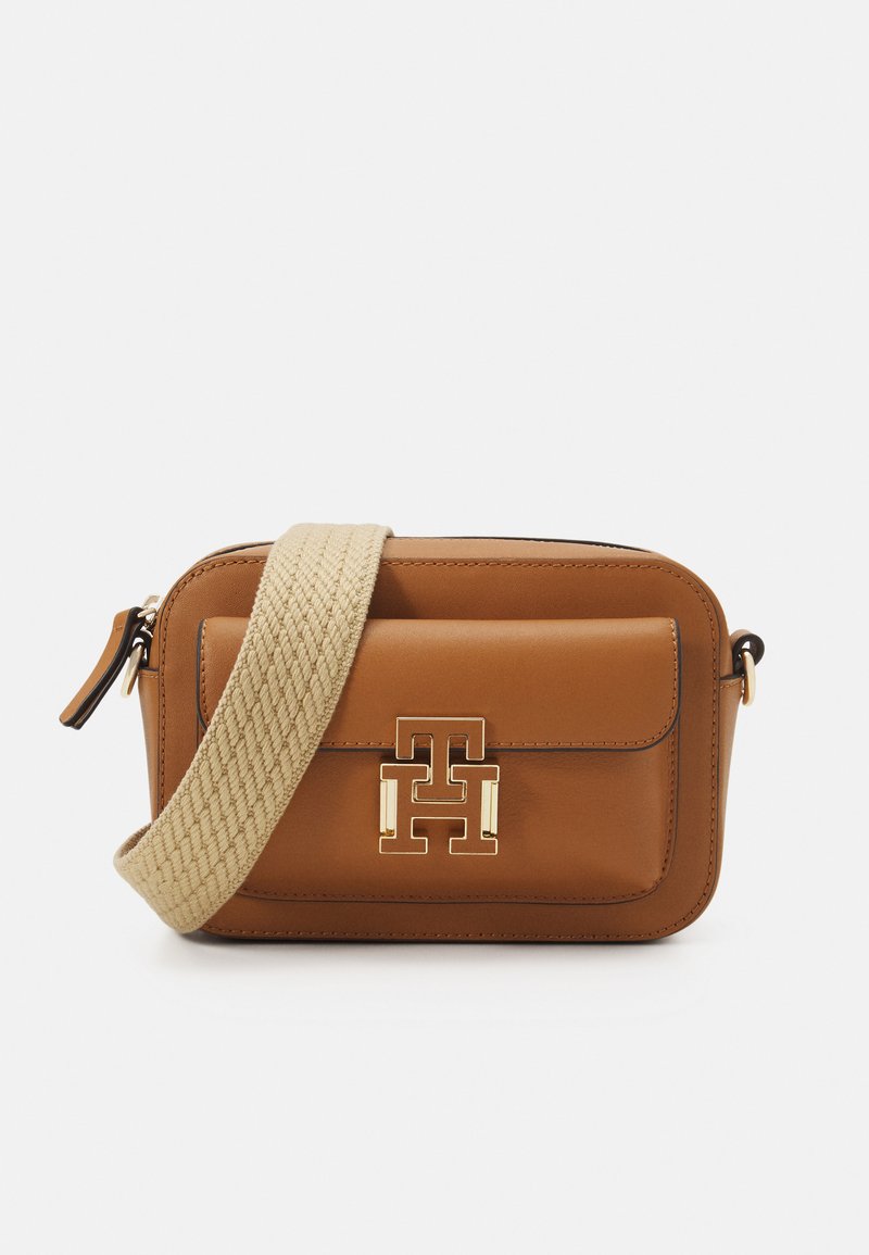 Tommy Hilfiger PUSHLOCK CAMERA BAG Geantă crossbody tan/cafeniu