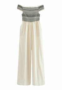 Next OFF SHOULDER SHIRRED - REGULAR FIT - Buksedragter - ecru